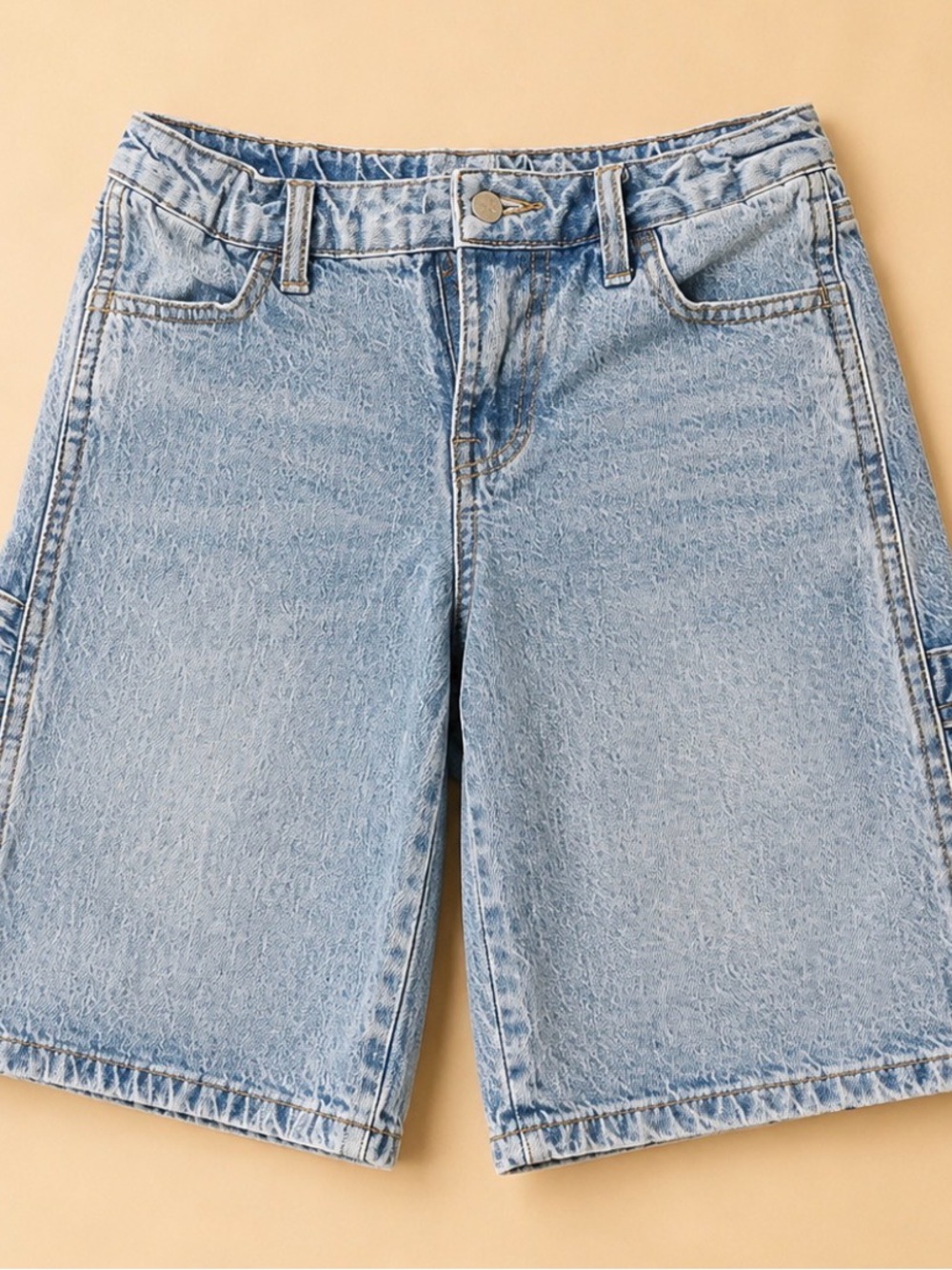 art class Light Blue Denim Kids Shorts